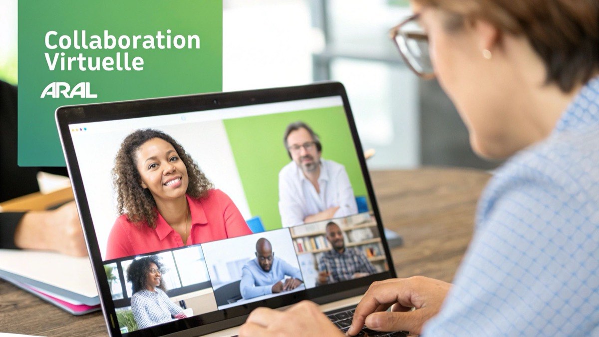 Classe virtuelle en visioconférence pendant une formation en ligne
