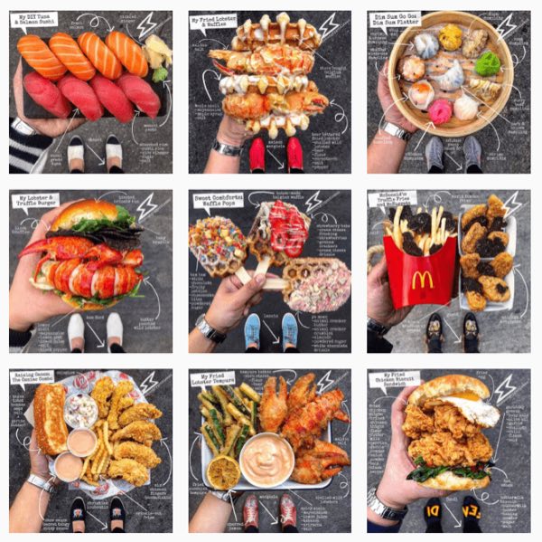 Exemple de feed Instagram harmonieux pour un compte d’instapreneur