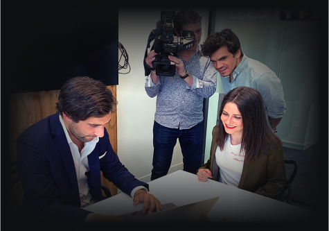 Nicolas Kern avec son équipe