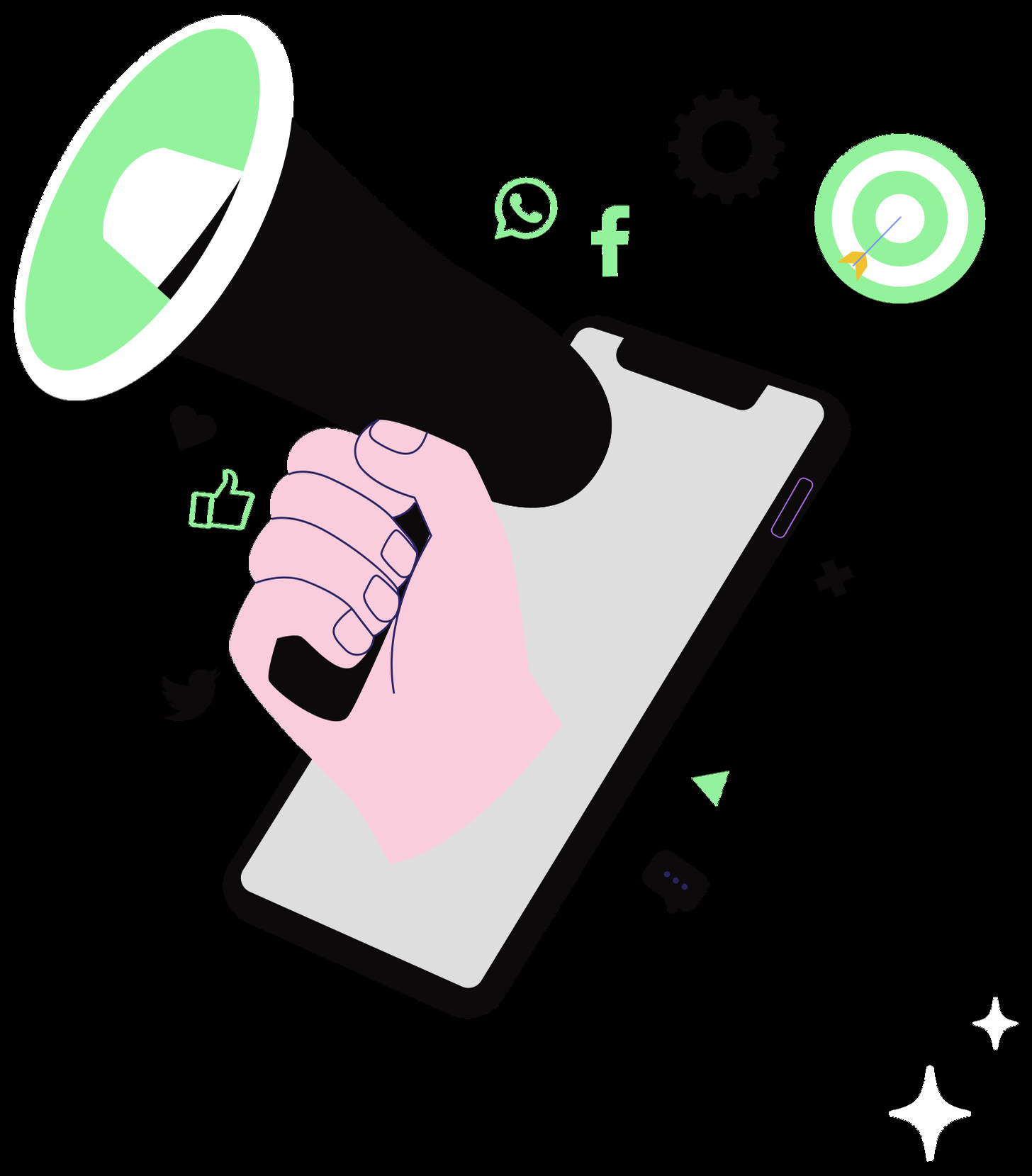 Illustration marketing digital